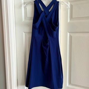 Susana Monaco Blue Cutout Solid Mini Dress - Worn Once! Small